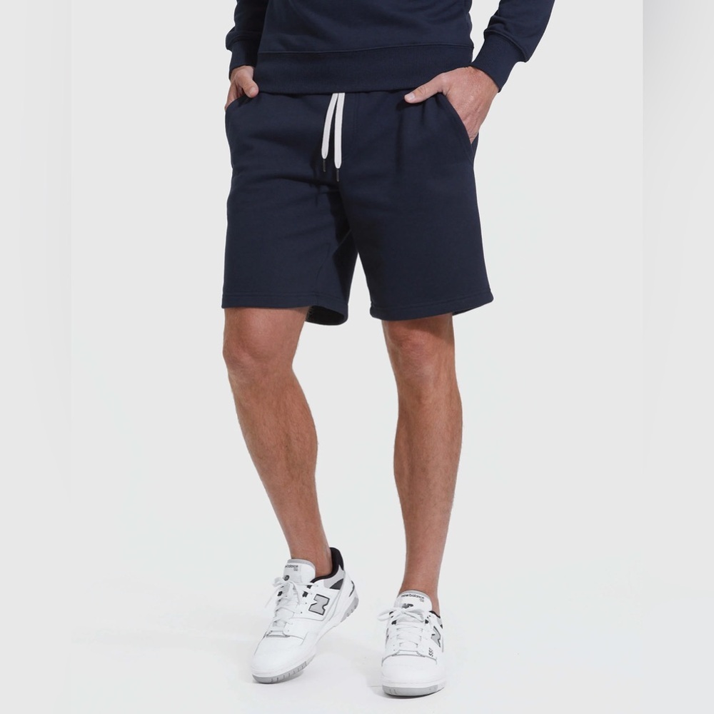 True Classic Men’s French Terry Shorts in Charcoal Gray Size Medium